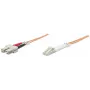 Intellinet 470391 Glasfaser-Patchkabel, OM2, LC/SC Duplex Multimode, 50/125 µm, 5 m, orange