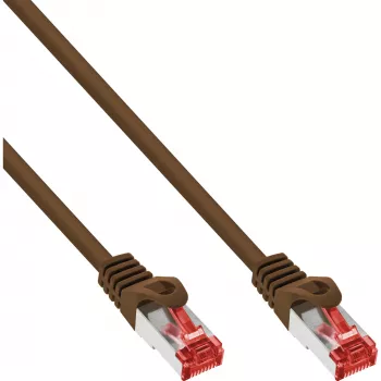 InLine 76403K Patchkabel S/FTP (PiMF) Cat.6, braun, 3 m