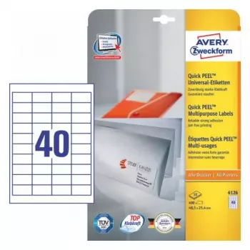 Selbstklebeetikett Rechteck AVERY 6126
