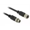Serielles Kabel Navilock 62974 Schwarz 5 m M8