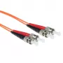 ACT 1,5 Meter LSZH Multimode 62.5/125 OM1 Glasfaser-Patchkabel Duplex mit ST-Steckern