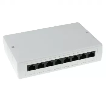Aufputzbox ACT FA5000 ungeschirmt 8-Port Cat5e — 171,4×38×118,8 mm