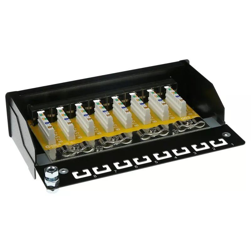 ACT FA6001 Aufputzdose geschirmt 8 Ports CAT6