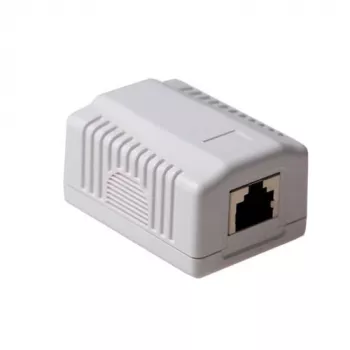 Aufputz geschirmte Anschlussdose ACT FA5005 für 1× CAT5E-Buchse, 39×29,5×54 mm