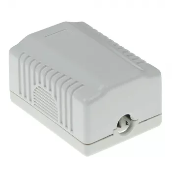 Aufputz geschirmte Anschlussdose ACT FA5005 für 1× CAT5E-Buchse, 39×29,5×54 mm
