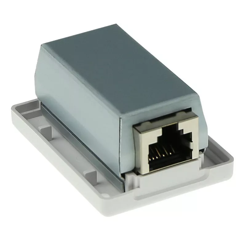 Aufputz geschirmte Anschlussdose ACT FA5005 für 1× CAT5E-Buchse, 39×29,5×54 mm