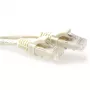 ACT Elfenbein 25 Meter U/UTP CAT6 Patchkabel mit Knickschutz und RJ45-Steckern