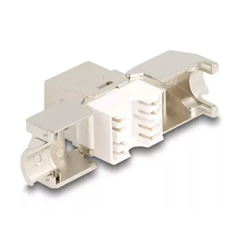 Delock 86050 Keystone-Modul RJ45-Buchse Cat.6A STP, 4er-Pack