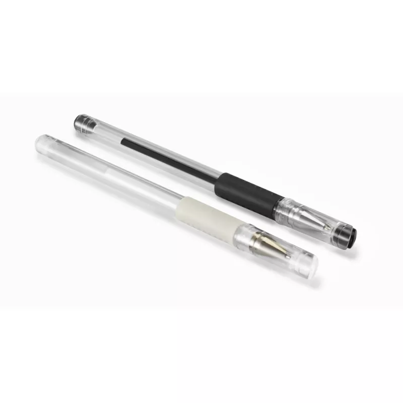 Hama Classic Gelschreiber mit Kappe Schwarz, Weiß 2 Stück
