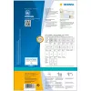 Selbstklebende Druckeretiketten HERMA 10727 Weiß 6,35x3,81 cm 1680 Etiketten