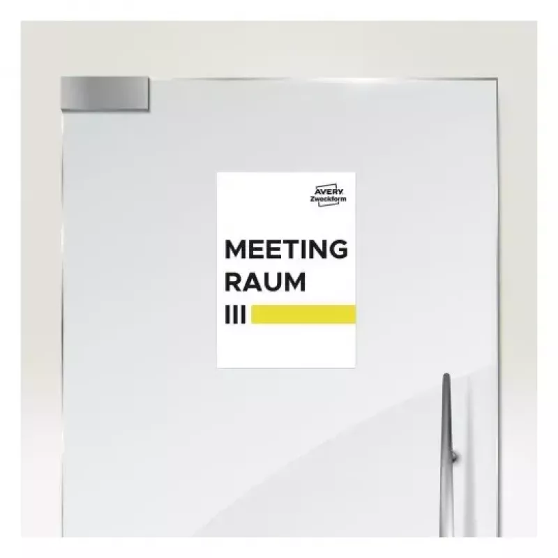 Avery Zweckform 6603 Universal-Etiketten, A4 210 x 297 mm, 65 Blatt (50+15), Ultragrip, randlos, weiß