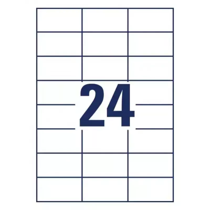 Avery Zweckform 6605 Universal-Etiketten, 70 x 37 mm, 65 Blatt (50+15), Ultragrip, randlos, weiß