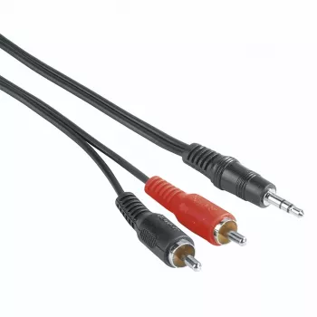 Hama 00205106 Audiokabel 2 m 3,5mm 2 x Cinch Schwarz, Rot