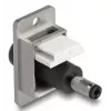 DeLOCK Keystone-Modul 90885 Flach Schwarz Silber Weiß DC 5,5 x 2,1