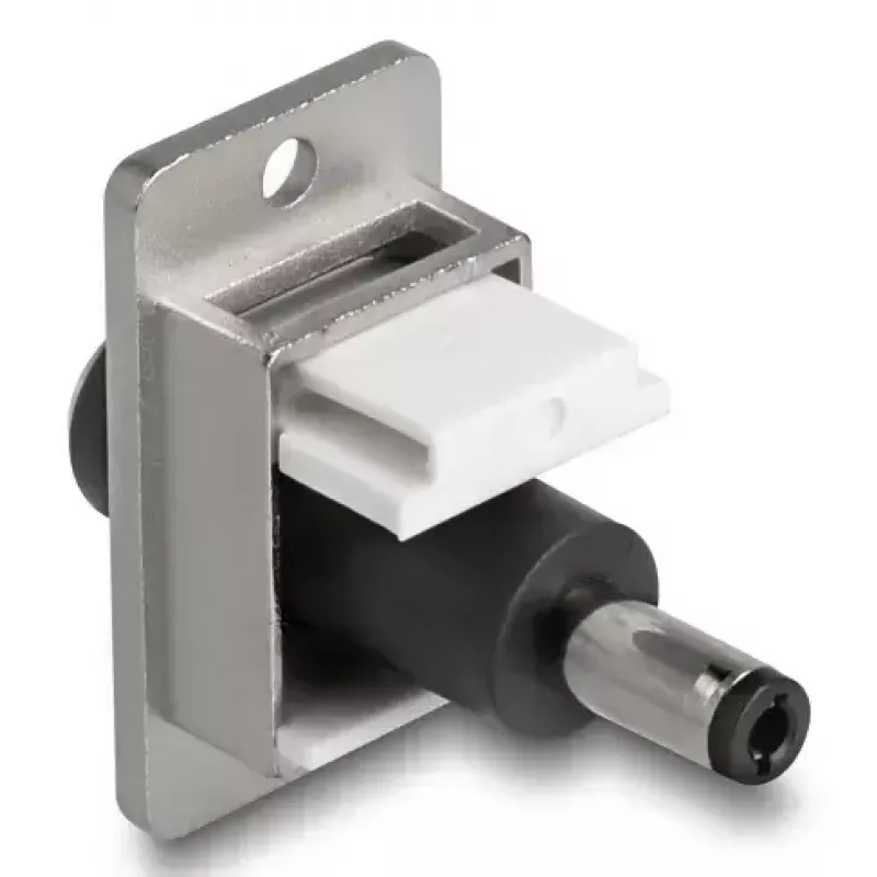 DeLOCK Keystone-Modul 90885 Flach Schwarz Silber Weiß DC 5,5 x 2,1