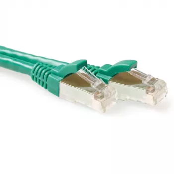 ACT Grün 30 Meter LSZH SFTP CAT6A Patchkabel rastnasenfrei mit RJ45-Steckern