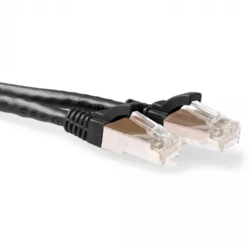 ACT schwarz 7 Meter LSZH SFTP CAT6A Patchkabel rastnasenfrei mit RJ45-Steckern