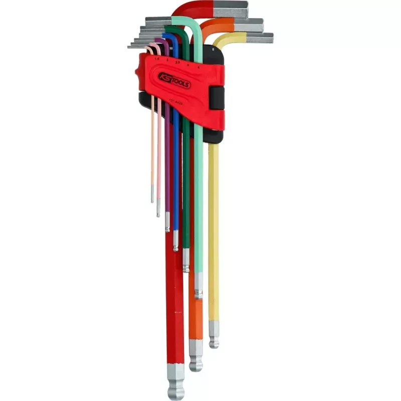 Innensechskantschlüssel-Set KS Tools 151.4420 9 Stück Stahl verchromt