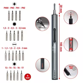 KS Tools 500.7195 Präzisions-USB-Akkuschrauber