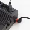 ACT Netzkabel CEE 7/7 Stecker (gewinkelt) - C13 IEC Lock (links gewinkelt) schwarz 2 m, EL451S