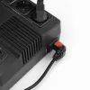 ACT Netzkabel CEE 7/7 Stecker (gewinkelt) - C13 IEC Lock (aufwärts gewinkelt) schwarz 3 m, EL456S