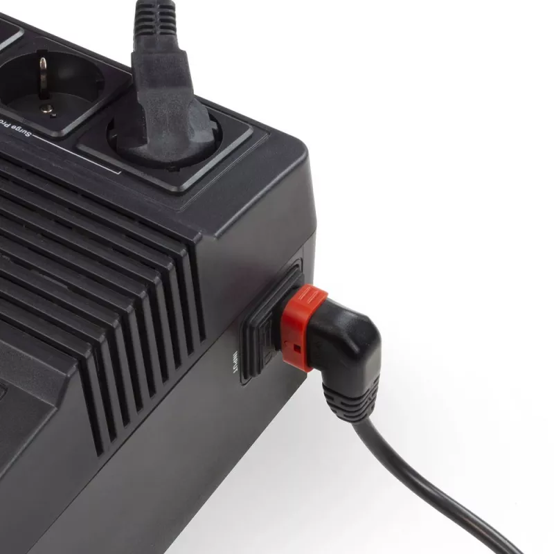 ACT Netzkabel C14 - C13 IEC Lock (abgewinkelt) schwarz 3 m, PC2049
