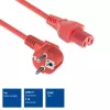 ACT AK5314 Stromkabel CEE 7/7 auf C15, 1 m, rot