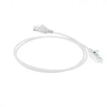 ACT Weiß 1 m LSZH U/UTP CAT6 Datacenter Slimline Patchkabel mit Rasthebelschutz und RJ45-Steckern