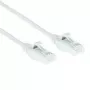 ACT Weiß 1 m LSZH U/UTP CAT6 Datacenter Slimline Patchkabel mit Rasthebelschutz und RJ45-Steckern