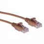 ACT braunes 10-Meter LSZH U/UTP CAT6 Datacenter Slimline Patchkabel mit Rastnasenschutz und RJ45-Steckern