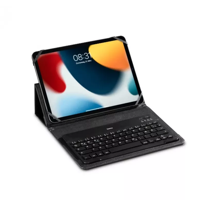 Hama KEY4ALL X3100 Bluetooth-Tastatur mit Tablet-Hülle, QWERTZ, Schwarz