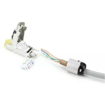 ACT Feldkonfektionierstecker RJ45 CAT6A geschirmt, werkzeuglos, 4PPoE 100W