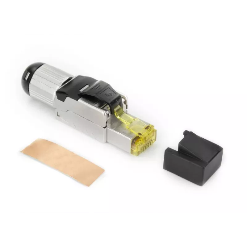ACT Feldkonfektionierstecker RJ45 CAT6A geschirmt, werkzeuglos, 4PPoE 100W