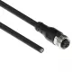 ACT Industrial 5,00 Meter Sensorkabel M12A 4-polig Buchse auf offenes Ende Superflex Xtreme TPE-Kabel, geschirmt