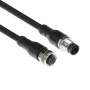 ACT Industrial 1,50 Meter Sensorkabel M12A 5-polig Stecker auf M12A 5-polig Buchse, Superflex Xtreme TPE-Kabel, geschirmt