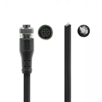ACT Industrial 1,50 Meter Sensorkabel M12A 5-polig Buchse auf offenes Ende, Superflex Xtreme TPE-Kabel, geschirmt