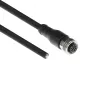 ACT Industrial 5,00 Meter Sensorkabel M12A 5-polig Stecker auf offenes Ende, Superflex Xtreme TPE-Kabel, geschirmt