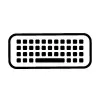 HP 805T2AA#ABF Kabellose Tastatur in voller Größe mit Chiclet-Tasten
