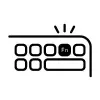 HP 805T2AA#ABF Kabellose Tastatur in voller Größe mit Chiclet-Tasten