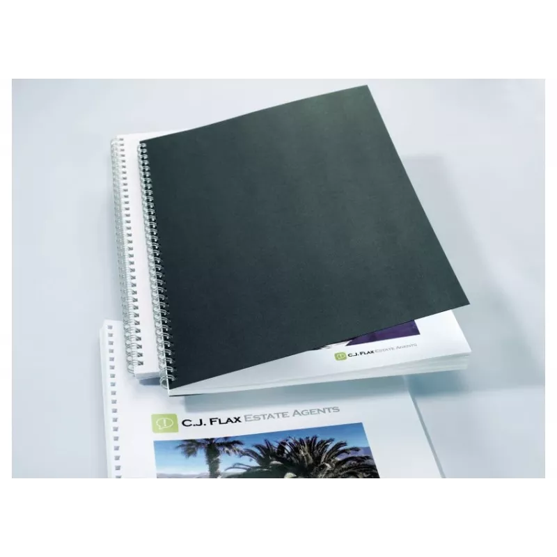 GBC LinenWeave CE050010 Einbanddeckel, A4 (210 x 297 mm), 250 g/m², 100 Stk., schwarz