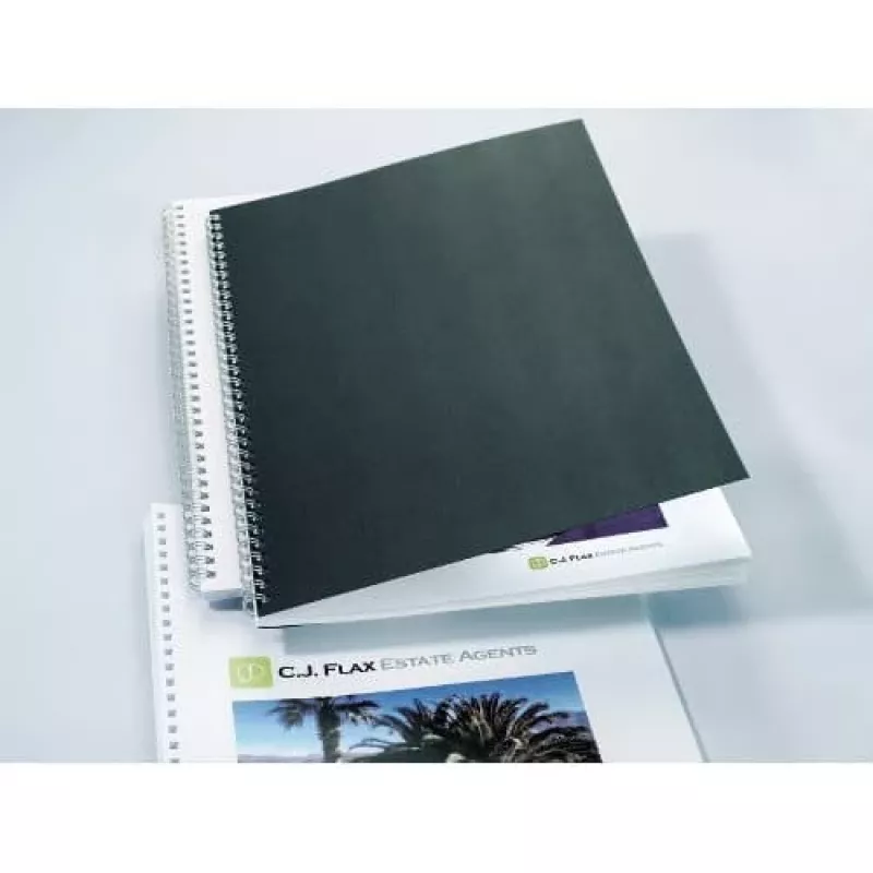 GBC LinenWeave CE050010 Einbanddeckel, A4 (210 x 297 mm), 250 g/m², 100 Stk., schwarz