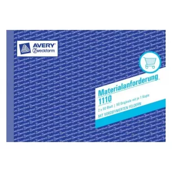 Administrationsbuch Avery 1110 Blau Weiß