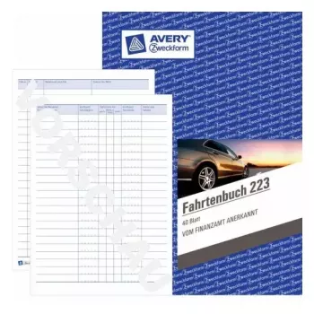 Administrationsbuch Avery 223 Blau Weiß