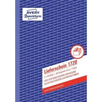 Buchhaltungsbuch AVERY 1720 A4 40 Seiten