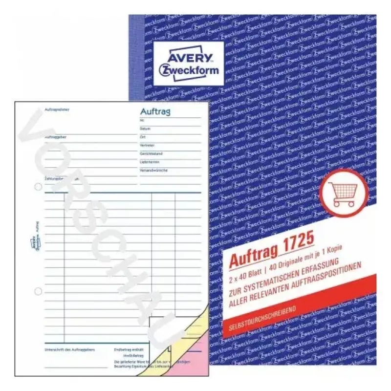 Geschäftsformular Avery 1725