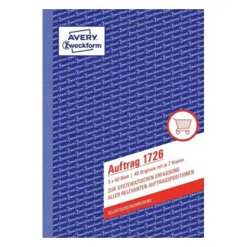 Buchhaltungsformular/-heft AVERY 1726 A5 40 Seiten