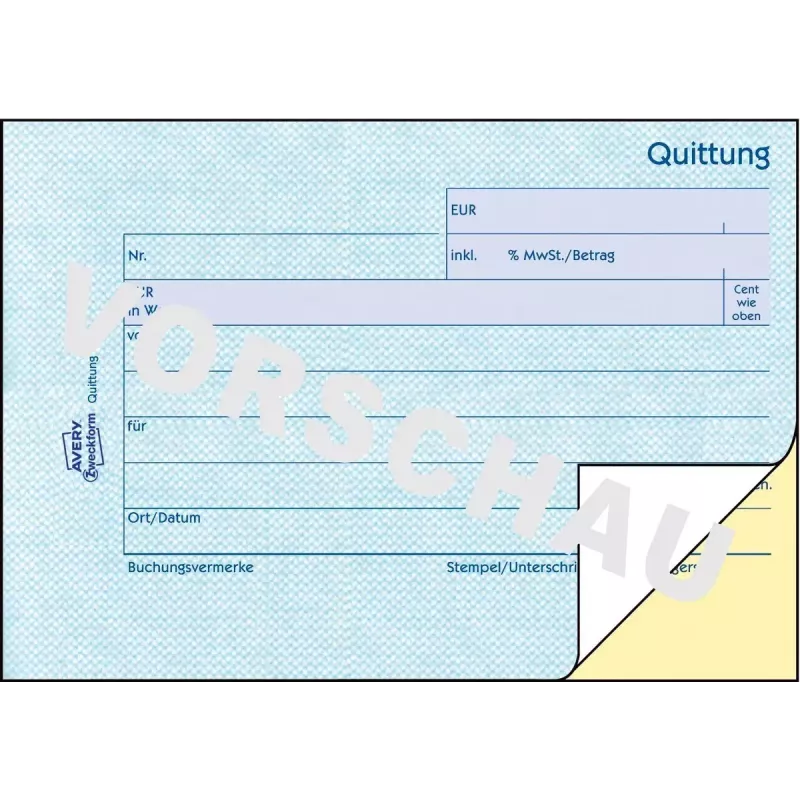 Abrechnungsbuch A6 Avery 1736
