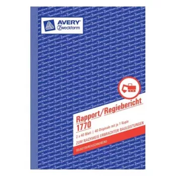 Administrationsbuch Avery 1770 Blau Weiß