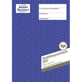 Avery Zweckform 2831 Ausbildungsnachweisheft, A4, 28 Blatt