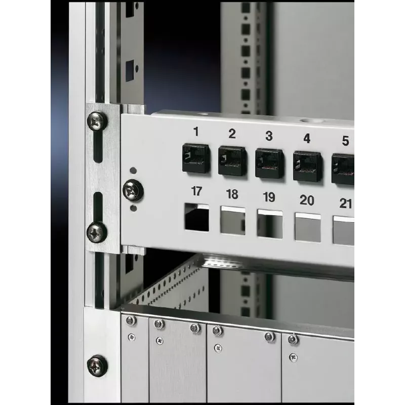 Rittal DK 7246.060 Metrischer Rack-Adapter, 6U, 19/21 Zoll, 2er-Pack